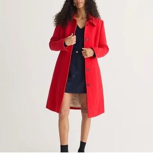 J. Crew -New lady day topcoat in Italian double cloth wool US Size 10